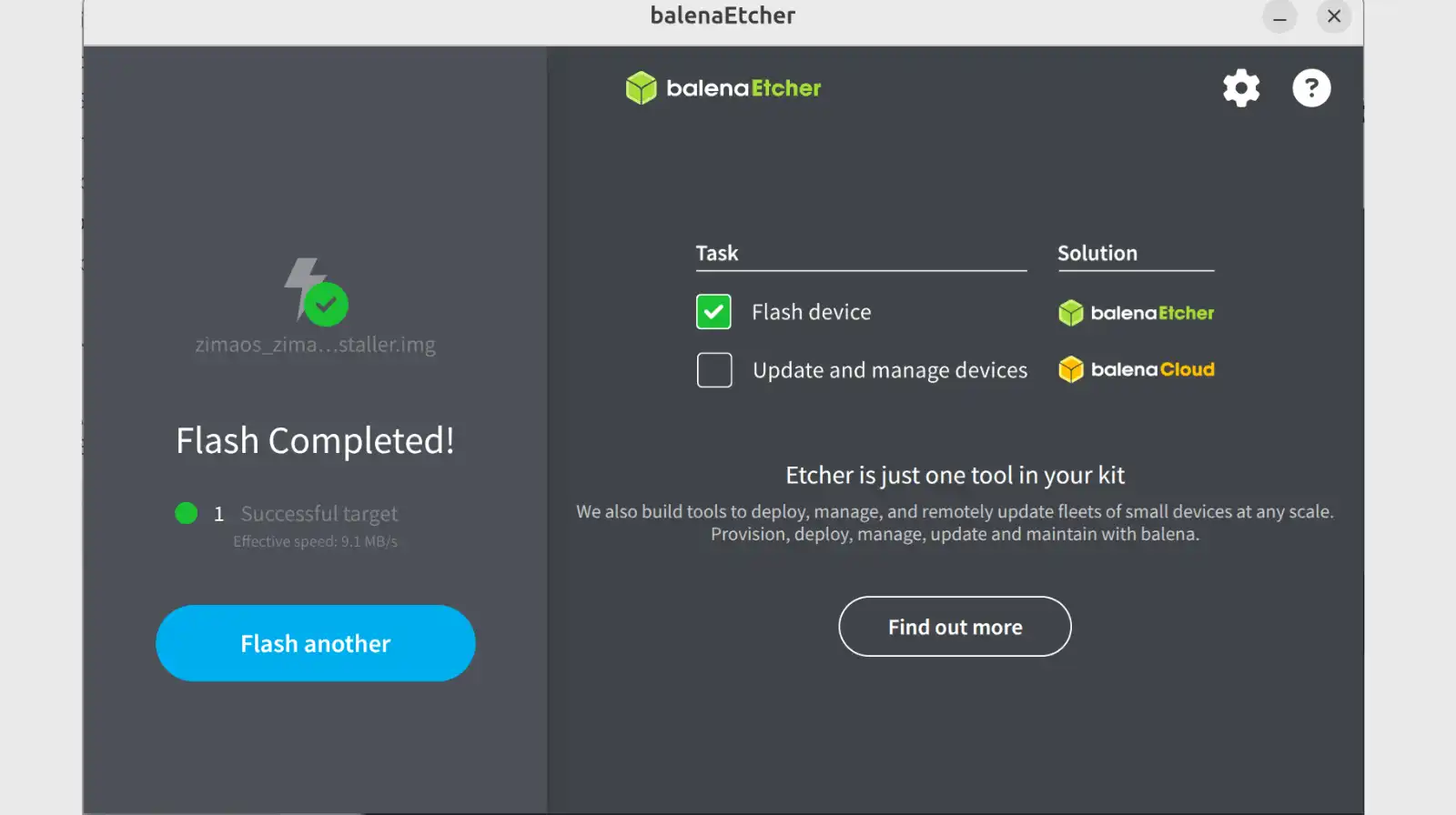 Installer-ZimaOS-Fin-processus installer zimaos fin processus
