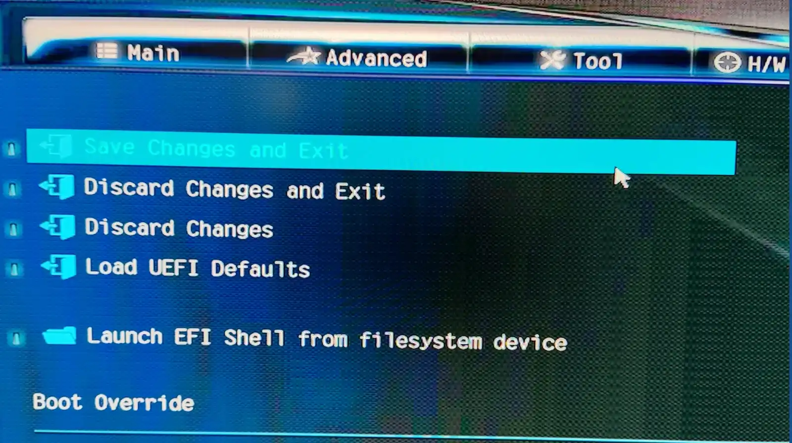 installer zimaos save and exit