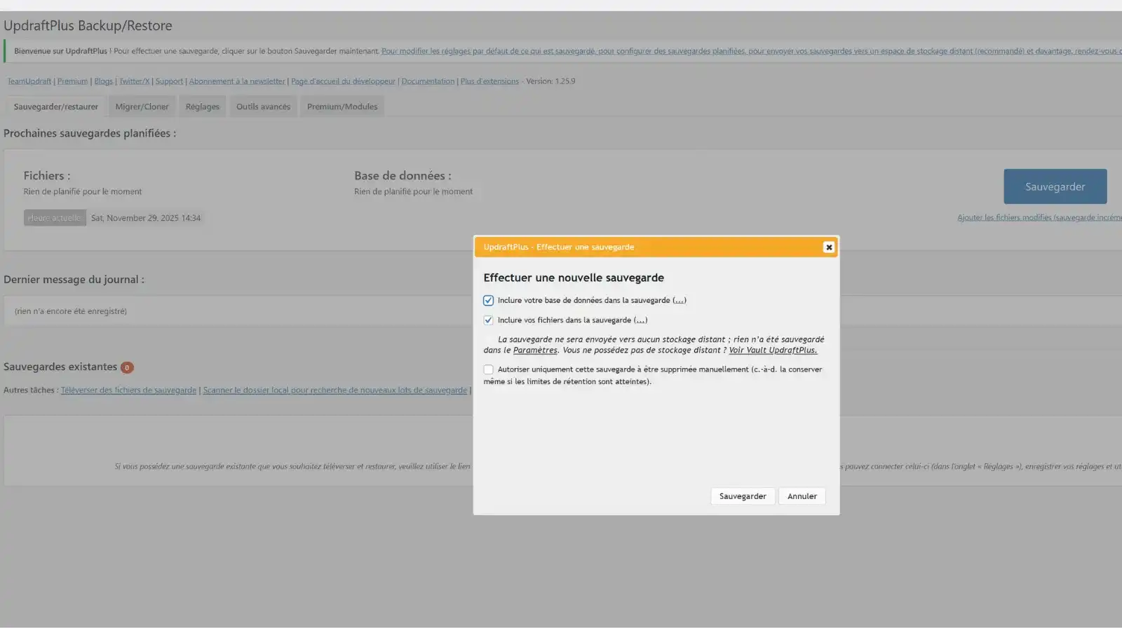 migrer wordpress sauvegarder