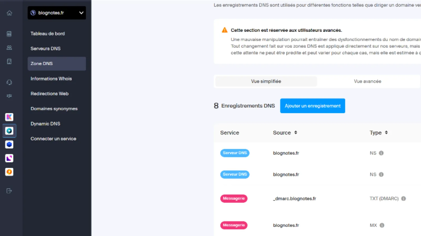 Rediriger le NDD-Zone-DNS rediriger le ndd zone dns