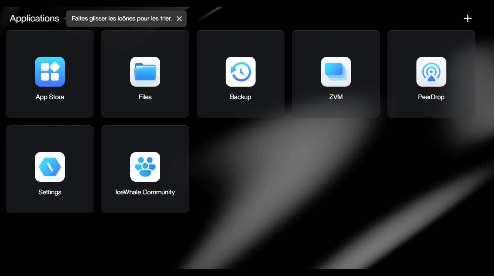 zimaos linterface intuitive applications par defaut