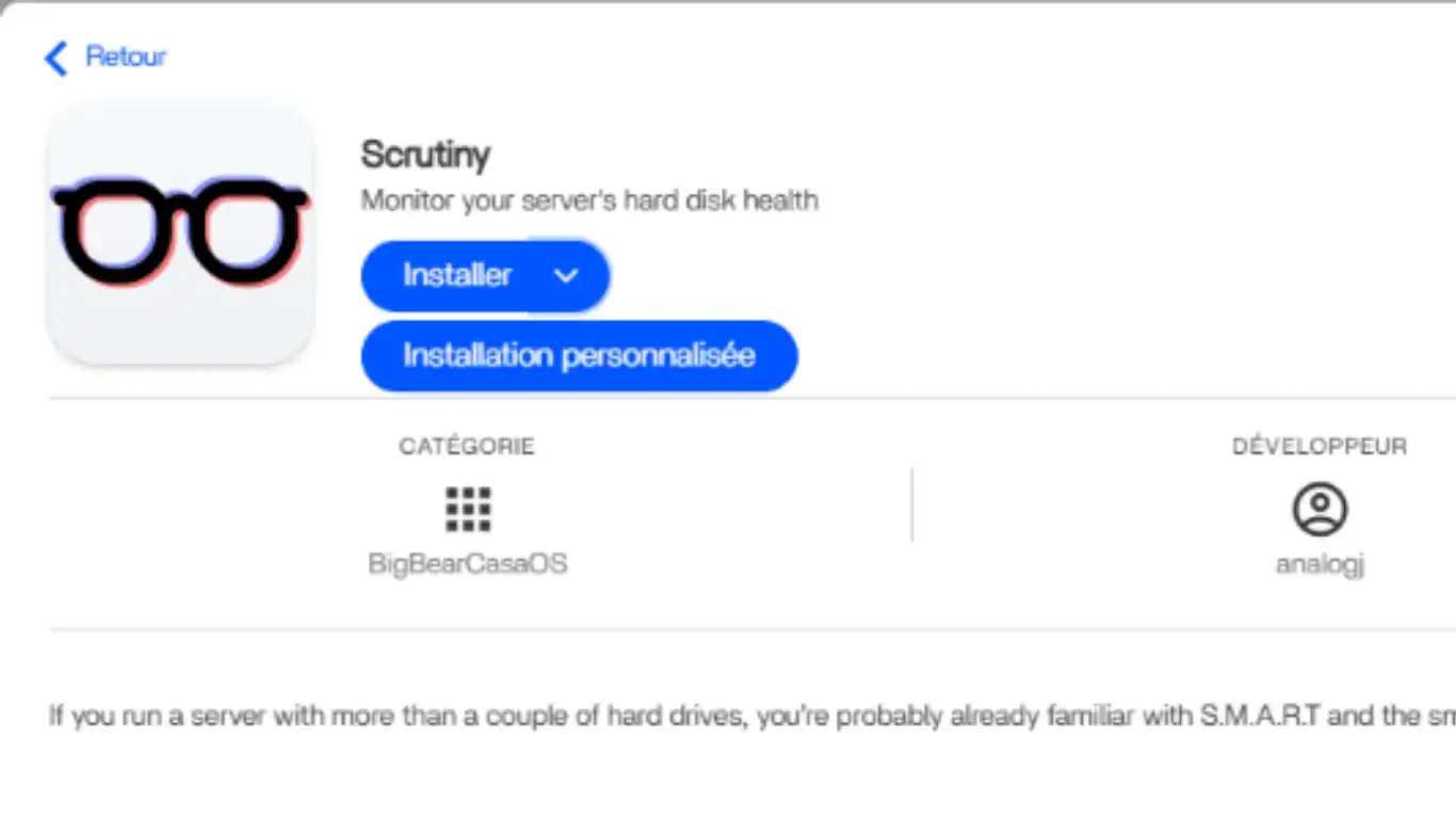 installer scrutiny intallation personnalisée installer scrutiny intallation personnalisée