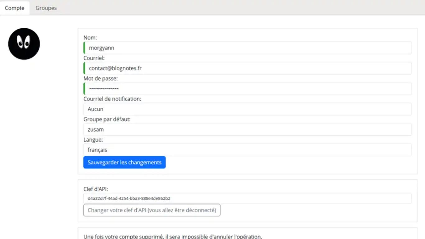 installer zusam id du compte installer zusam id du compte