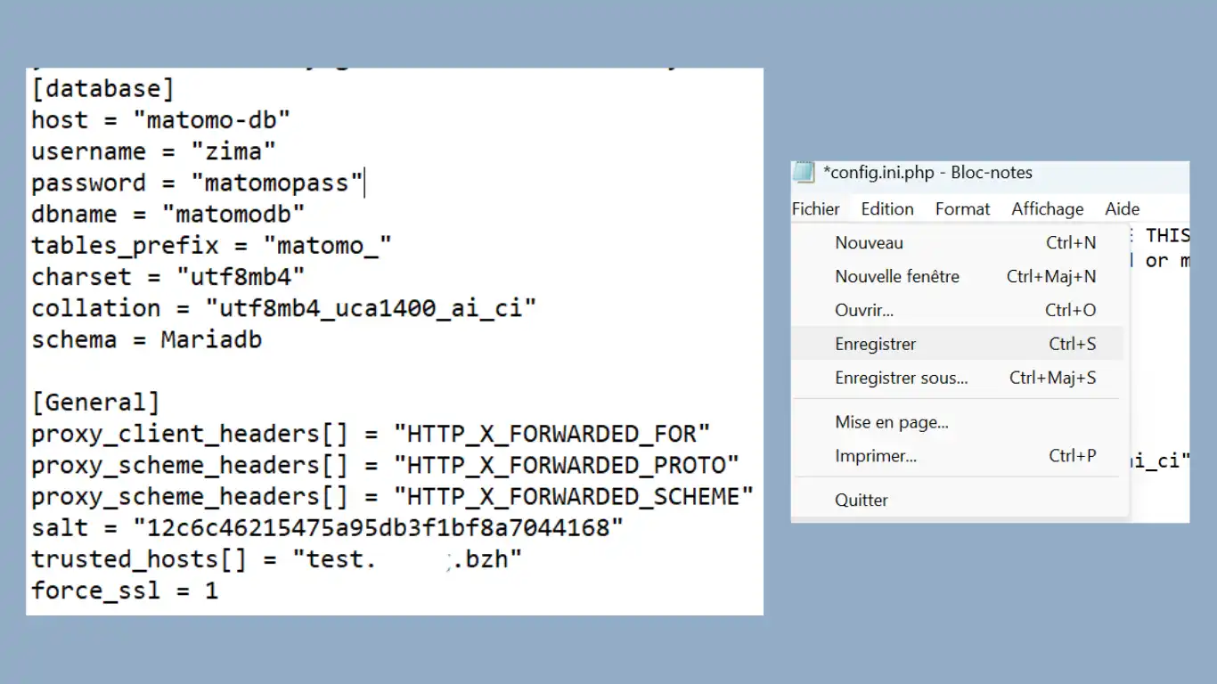 intaller matomo modification ini intaller matomo modification ini
