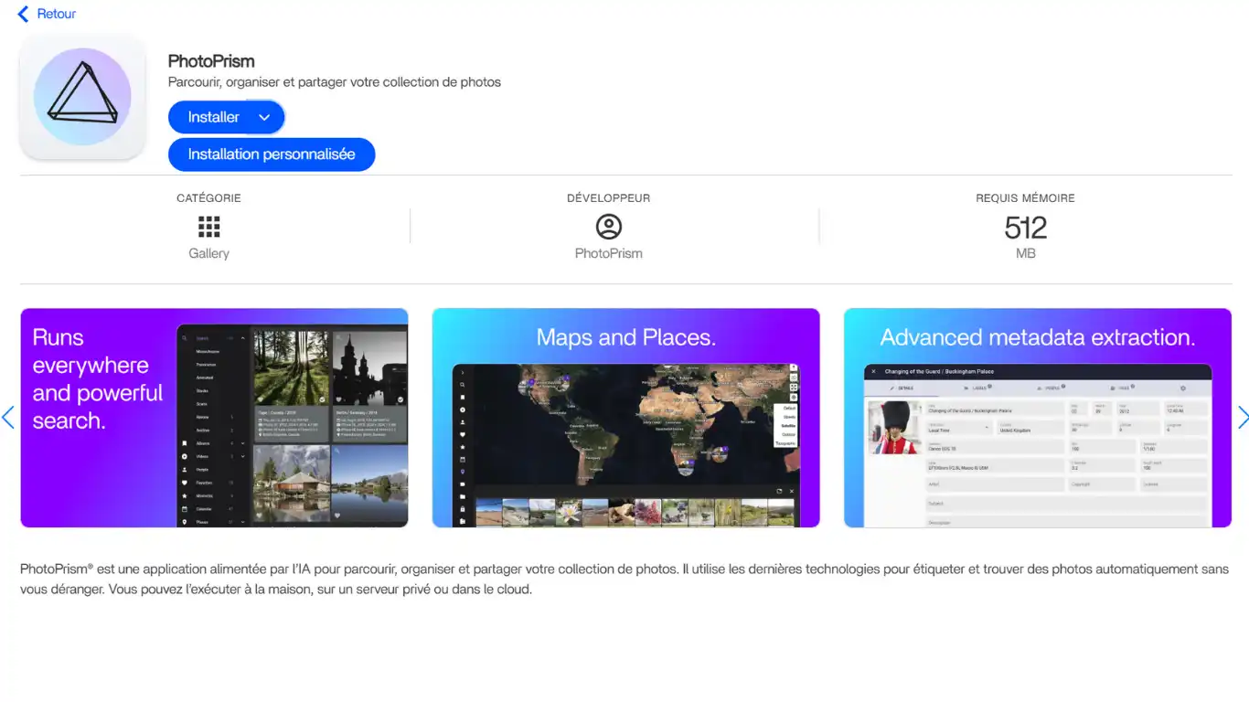 intaller photoprism installation personnalisée intaller photoprism installation personnalisée