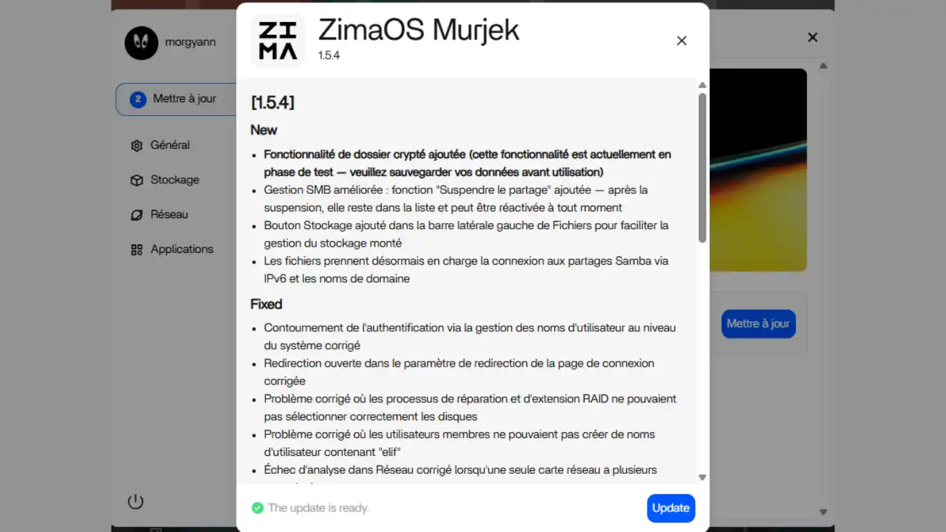 mise à jour 1.5.4.update mise à jour 1.5.4.update